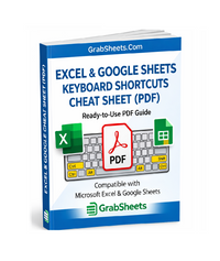 Excel & Google Sheets Keyboard Shortcuts Cheat Sheet (PDF)